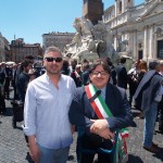 L'Assessore al Bilancio Damiano Morelli e il Sindaco Stefano Di Tommaso Morelli d Di Tommaso